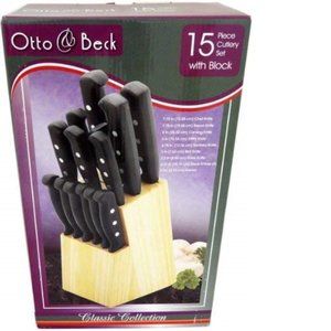Otto Beck 15 Piece Cutlery Set With Block